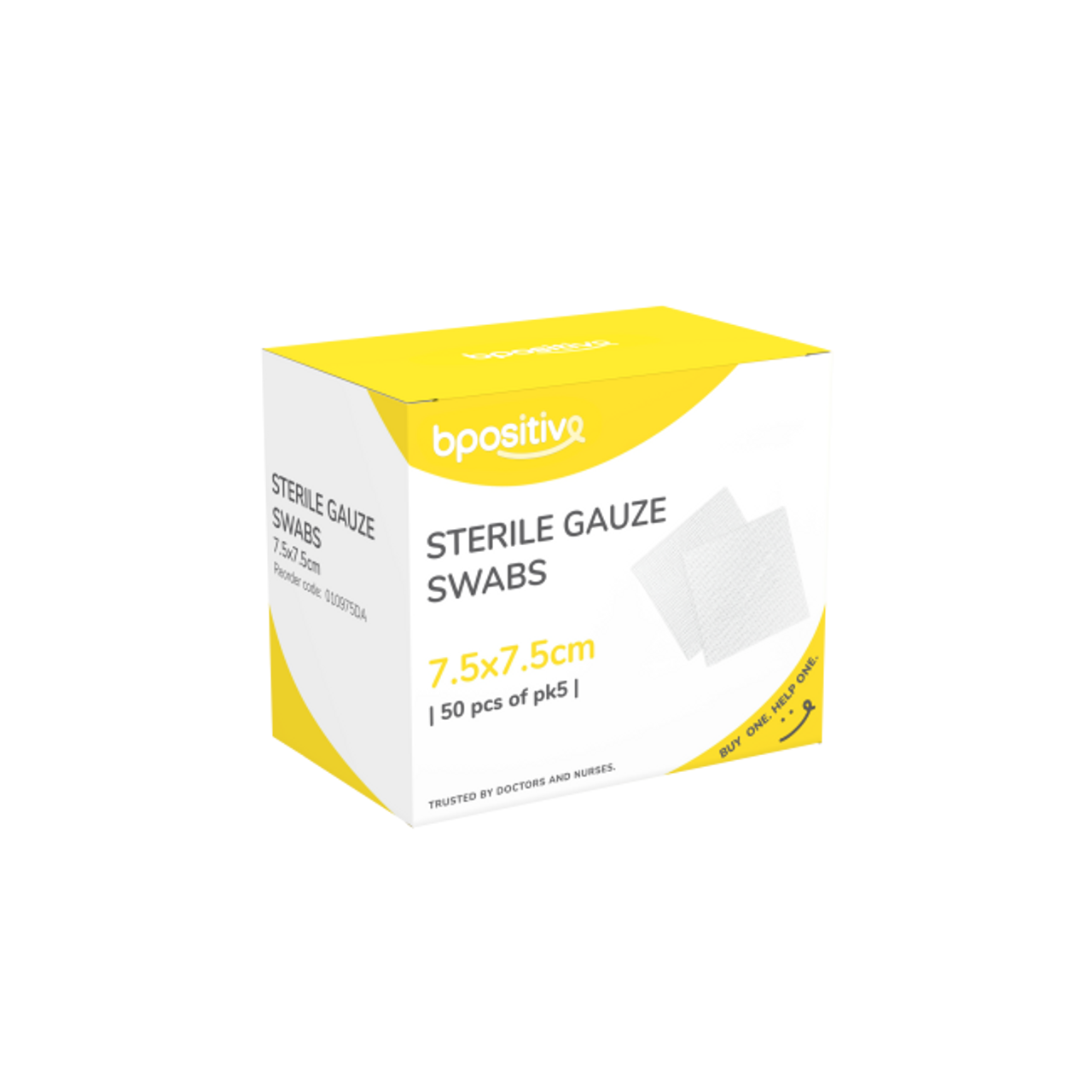 Bpositive Sterile Gauze Swabs 7.5 x 7.5cm