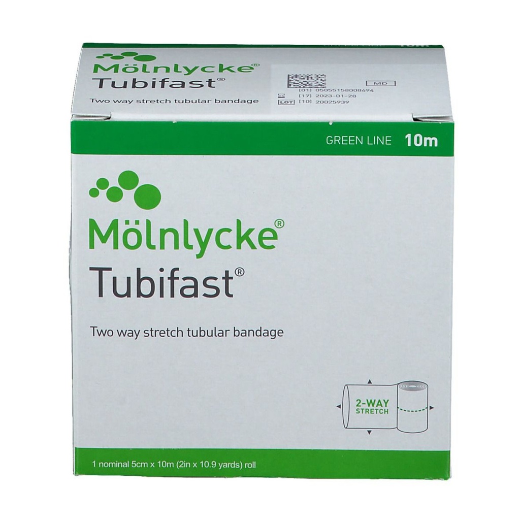 Tubifast 2-Way Stretch Green Medium Limbs 5cm x 10m EACH