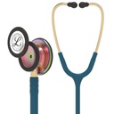3M Littmann Classic III Stethoscope -Special Edition Rainbow Chestpiece; Caribbean Blue Tube; Brass Stem and Headset