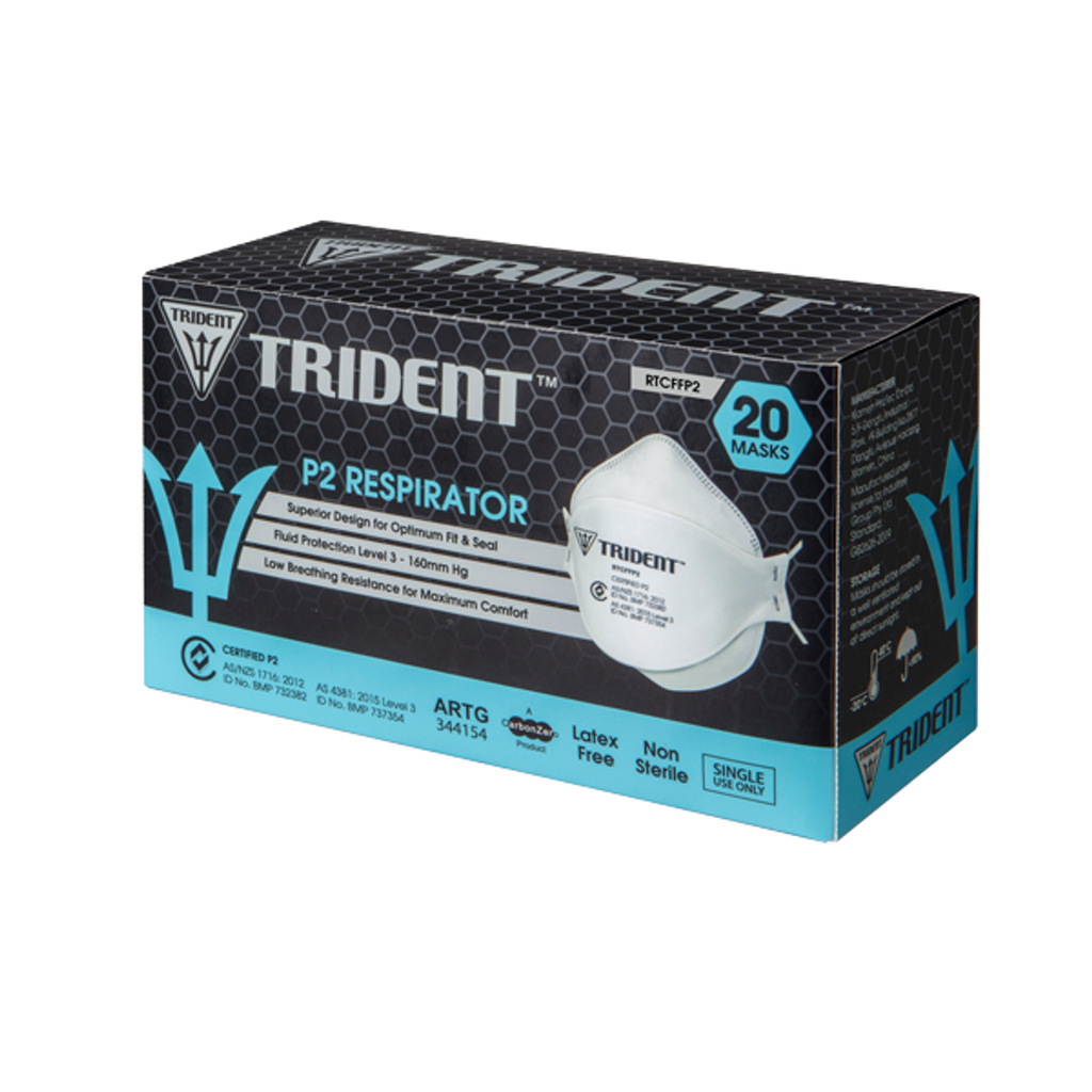 Trident™ P2 Industrial Surgical Respirator 20 Pk
