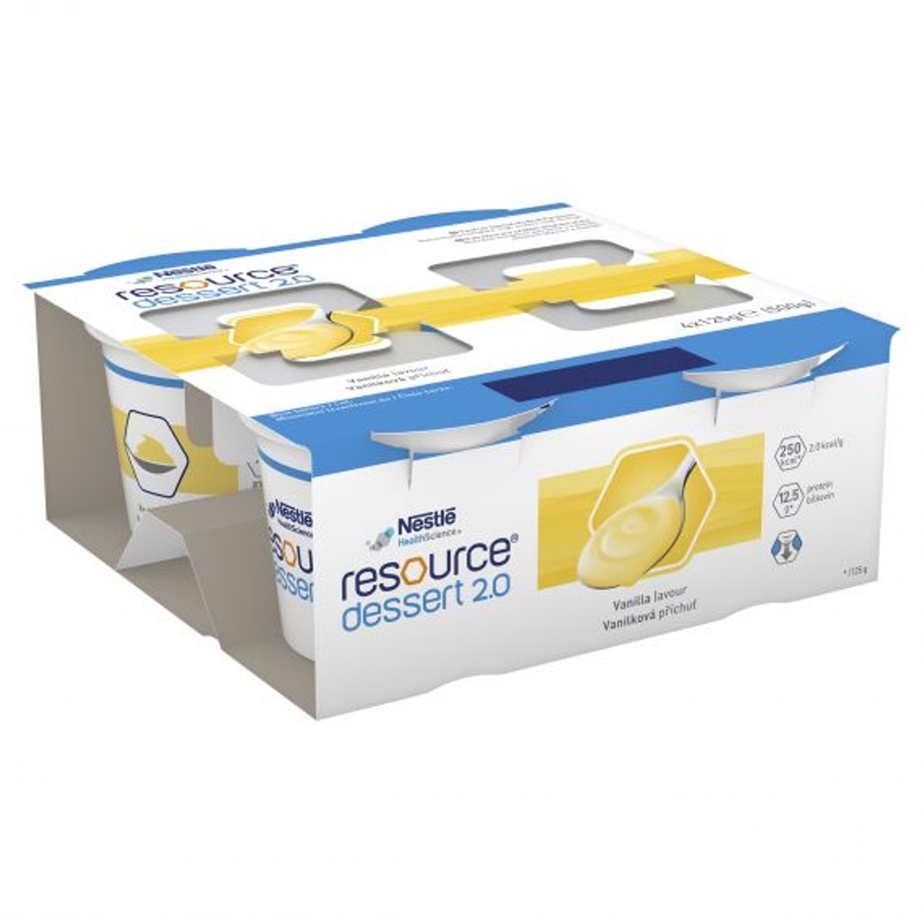 Nestle Resource® Dessert 2.0 Vanilla 125g cup 24 units