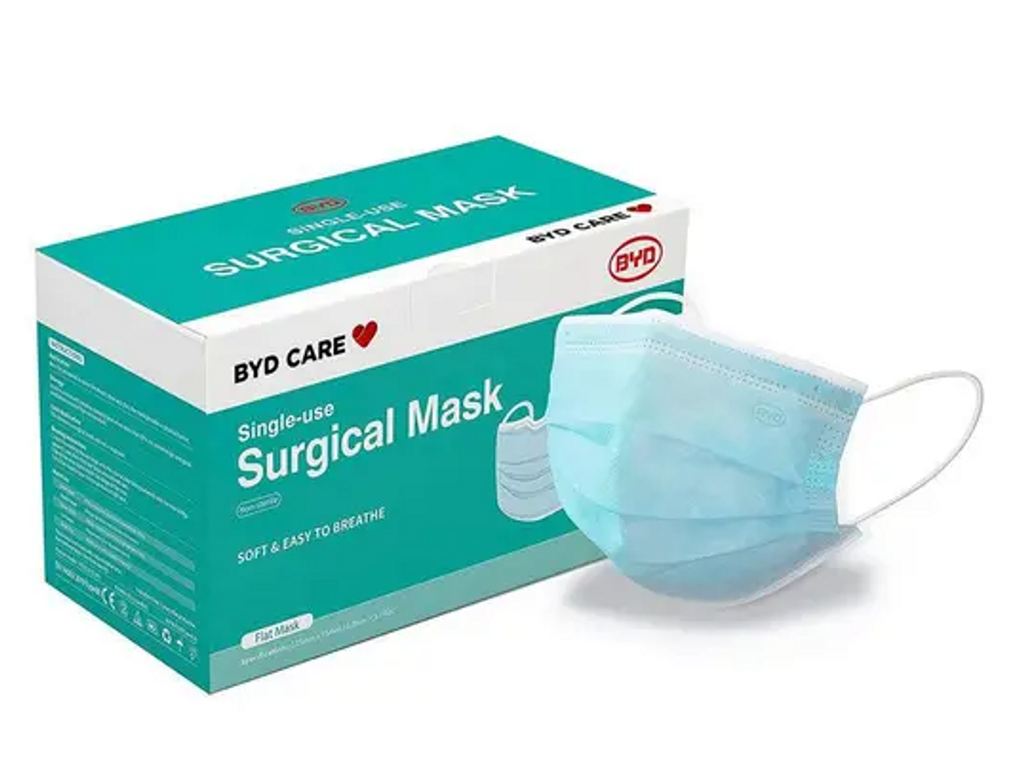 BYD Care Surgical Disposable Level 3 Face Masks Box of 50
