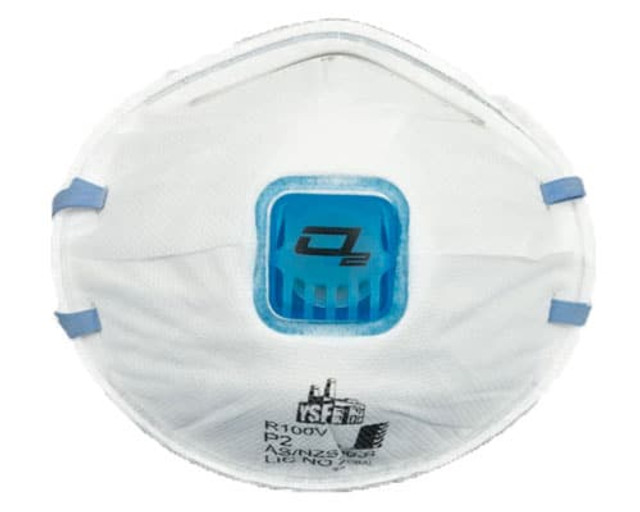 O2 Disposable P2 Valved Respirator 12pcs