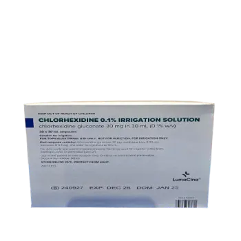 Chlorhexidine 0.1% Aqueous 30ml Ampoules Blue (101807)