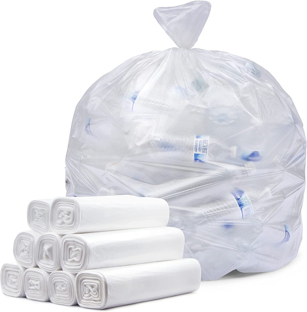 36L White Kitchen Tidy Bin Liners 1000pcs