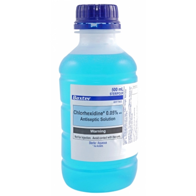 Chlorhexidine Acetate Antiseptic 0.05% Solution - Various Sizes