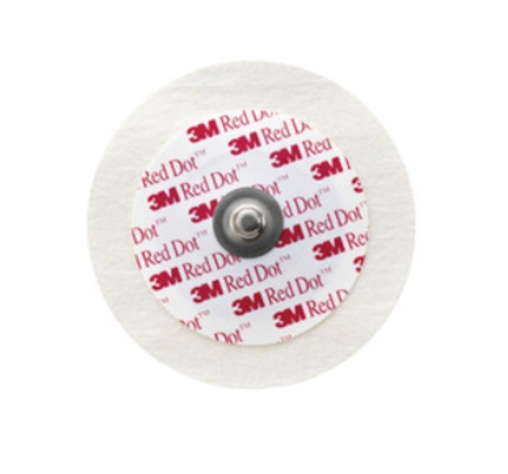 3M 2238 ECG Electrode Red Dot Soft Cloth 6cm Diameter (50pcs)