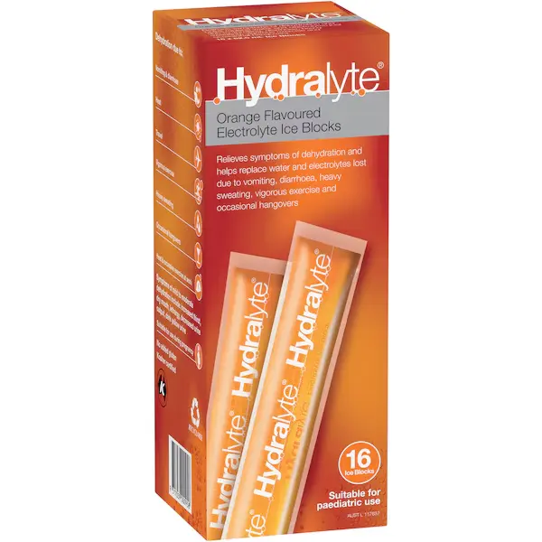 Hydralyte Ice Blocks 62.5ml - 16 Pack