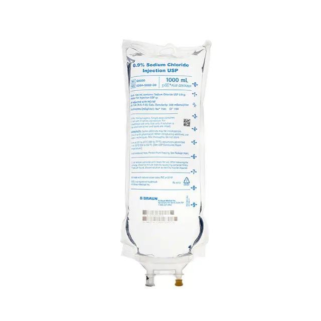 0.9% Sodium Chloride Injection IV bag USP - 1000 mL