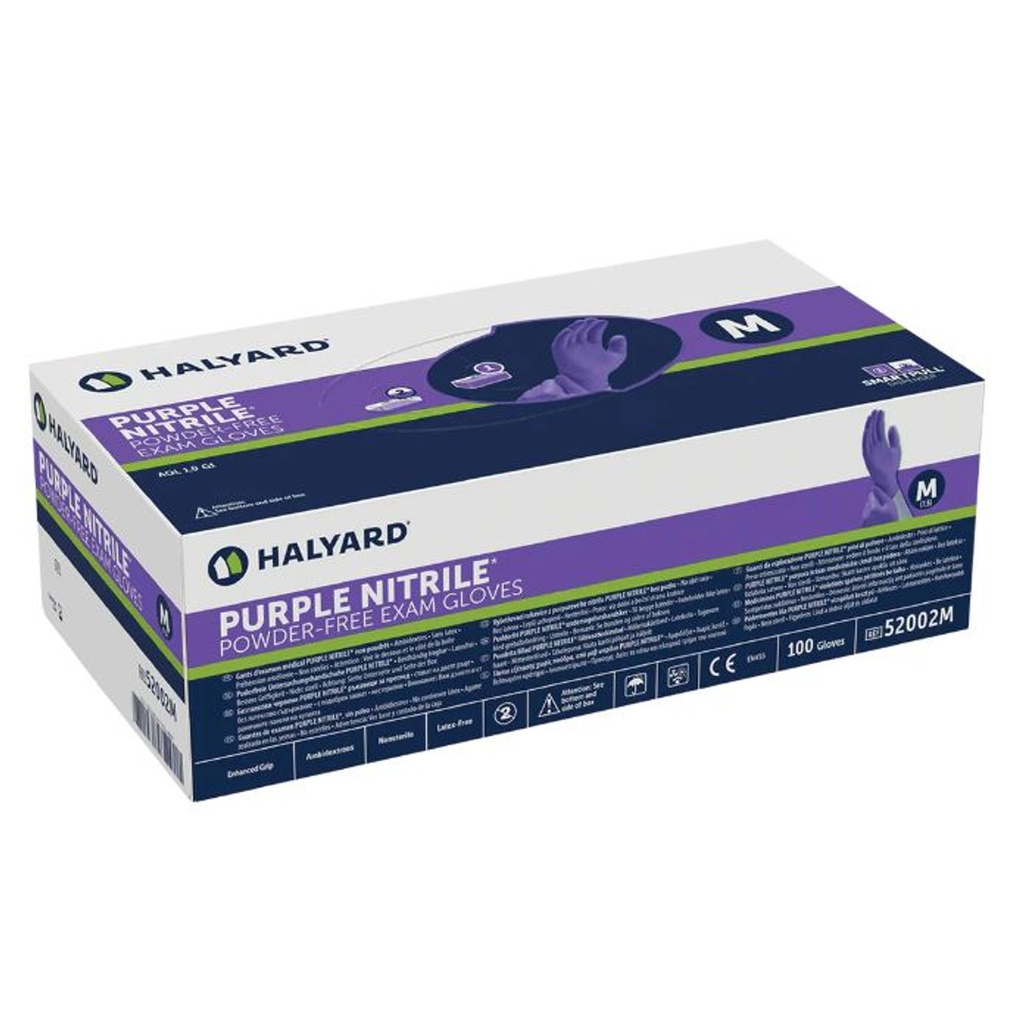 Halyard Purple Nitrile Exam Gloves 100/BOX