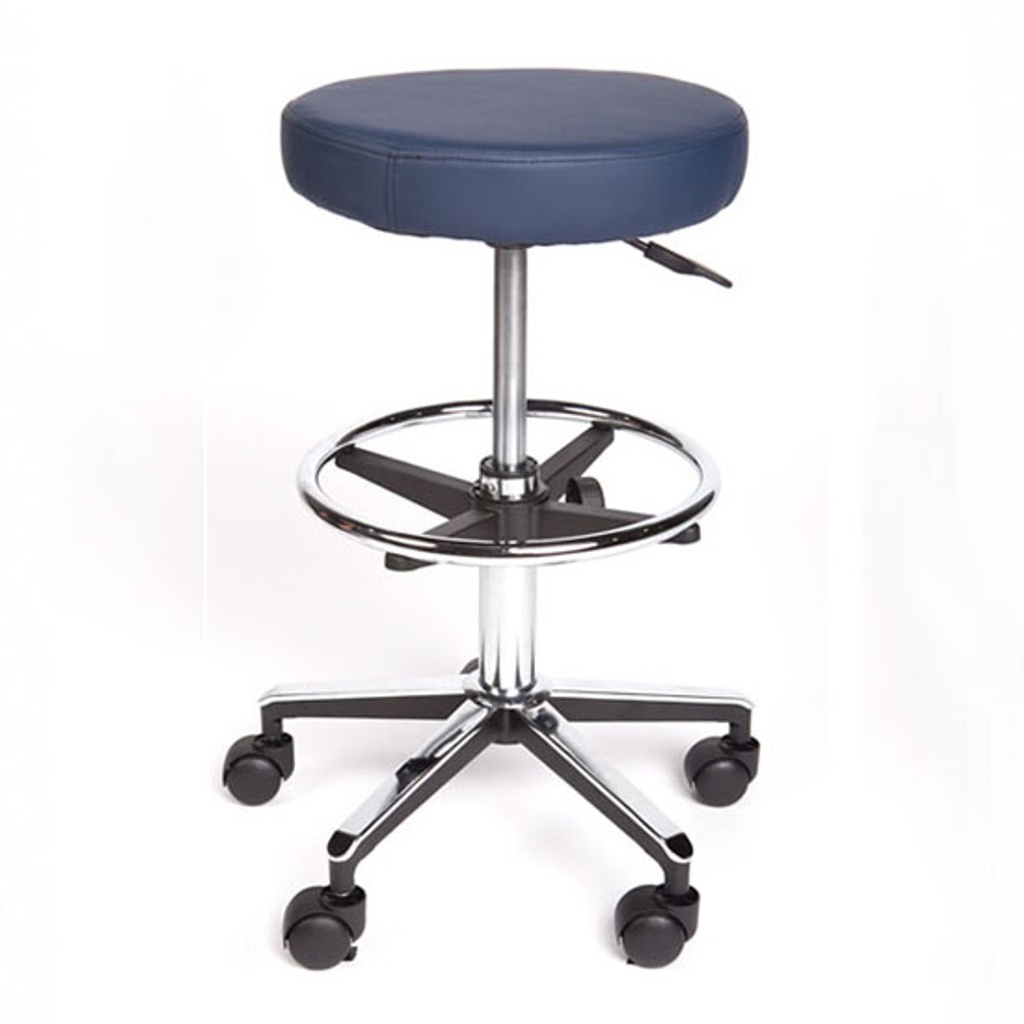 Pacific Medical Round Stool Premium With Foot Ring