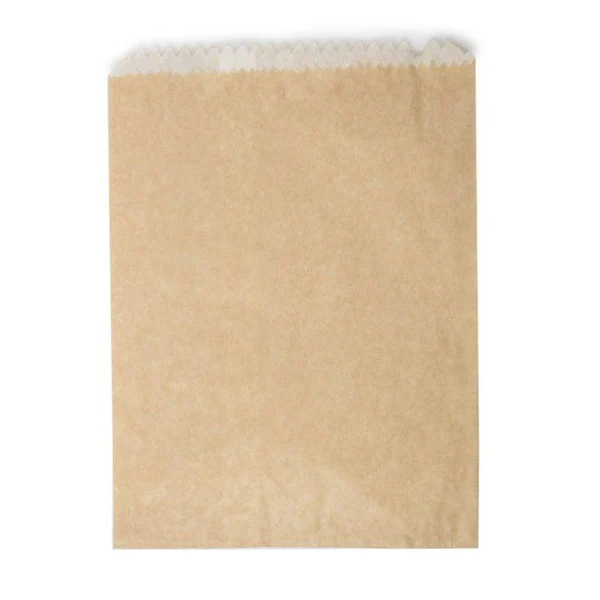 1 Long Brown Greaseproof Lined Paper Bags 140mm x 178mm