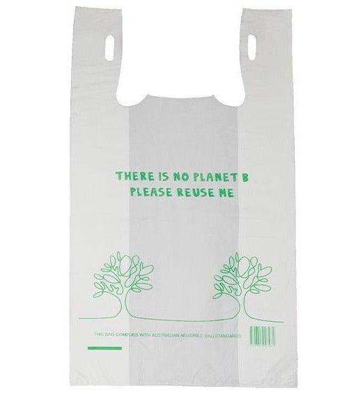 Reusable Recyclable Plastic Shopping Bags Singlet Eco Friendly Grocery Carry Bag