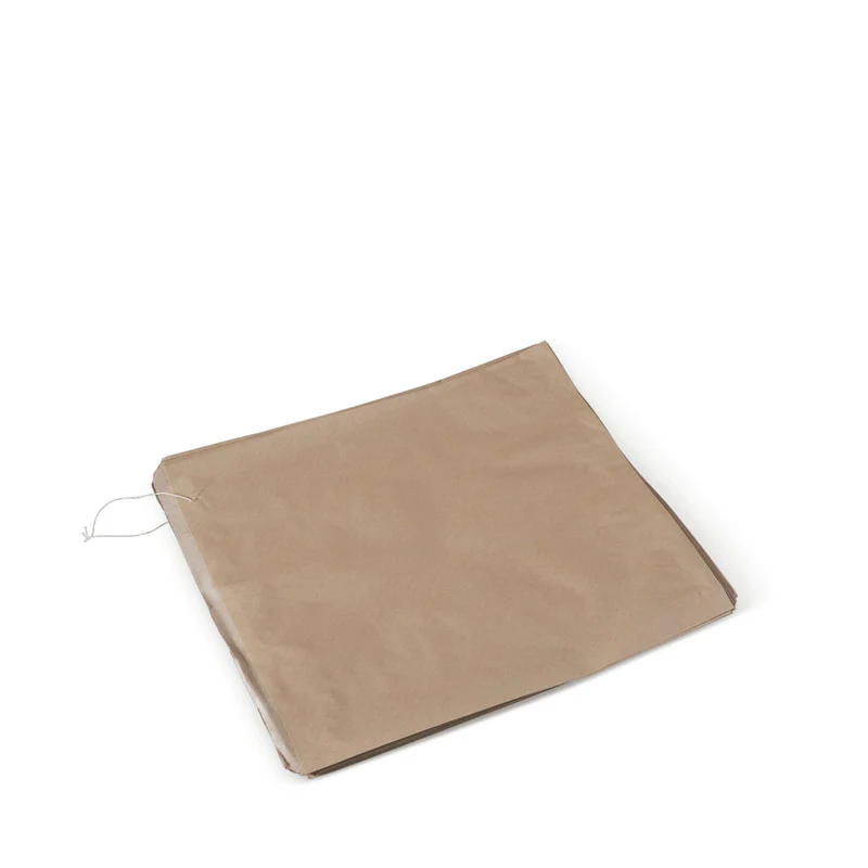 2 Square Paper Bags-Brown 200x200mm