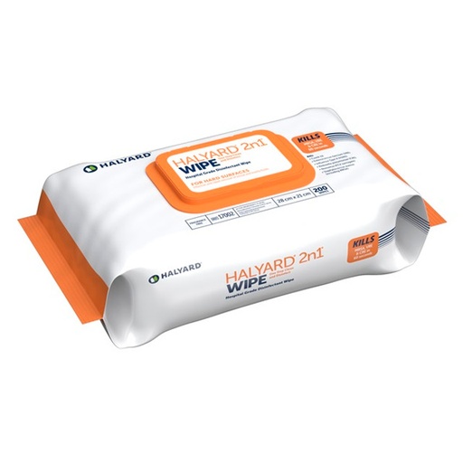[SMS-HAL17002] Halyard 2-in-1 Hospital Grade Wipes – Flat Pack