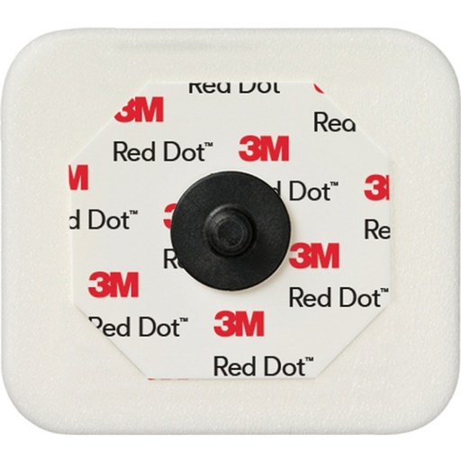 [998] 3M 2570 ECG Electrodes Red Dot Foam With Abrader 4 X 3.5cm (50pcs)