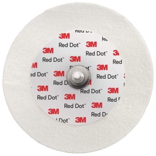 [999] 3M 2239 ECG Electrodes Red Dot Micropore Tape Backing 6cm Diameter (50pcs)