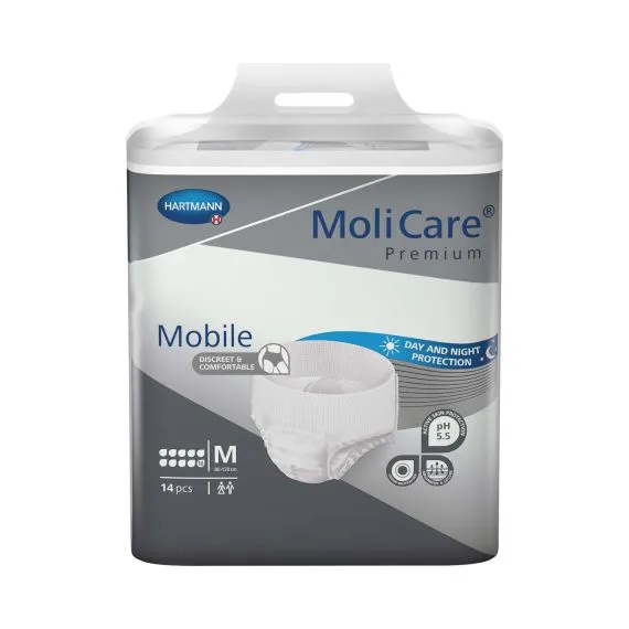 [SMS15310130] Molicare Premium Mobile 10 Drops Medium Waist 80 120cm Unisex 2626 Ml White