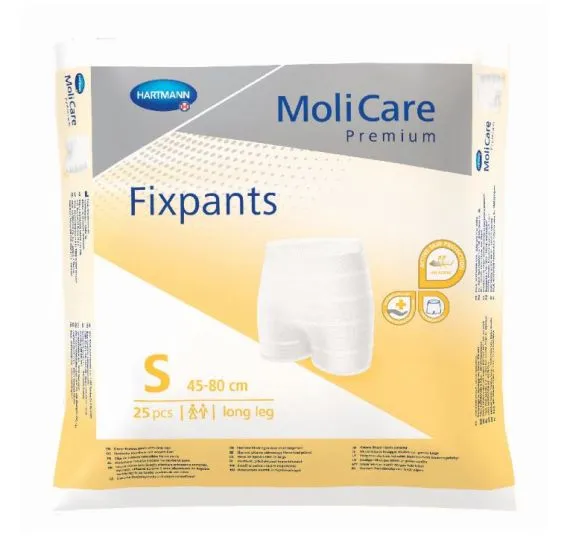[SMS15310350] Molicare Premium Fixpants Long Leg Small Waist 45 80cm Unisex Yellow