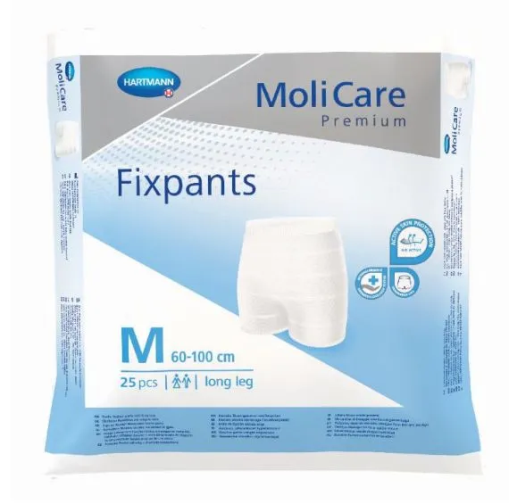[SMS15310355] Molicare Premium Fixpants Long Leg Medium Waist 60 100cm Unisex Blue