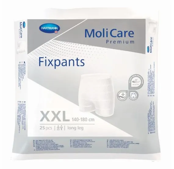 [SMS15310370] Molicare Premium Fixpants Long Leg Xx Large Waist 140 180cm Unisex Grey