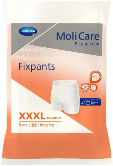 [SMS 15310375] Molicare Premium Fixpants Long Leg Xxx Large Waist 160 200cm Unisex Orange