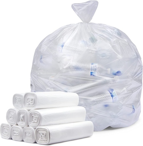 [1192] 36L White Kitchen Tidy Bin Liners 1000pcs