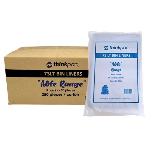 [1195] ThinkPac 73LT Heavy Duty Bin Liners 250pcs