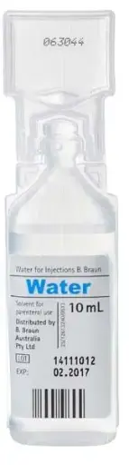 [SKU-SMS-0418] Water for Injection 10ml Braun