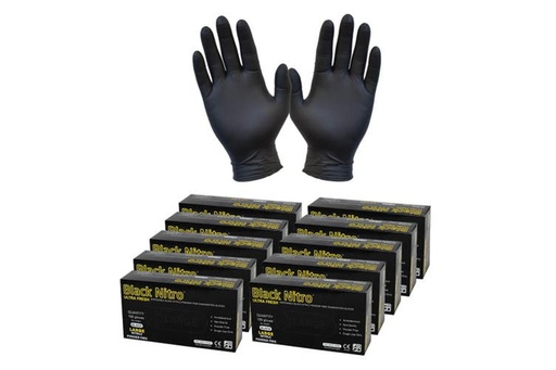 [1217] Black Nitrile Powder Free Disposable Gloves