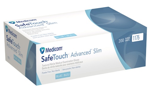 [1228] Medicom SafeTouch Blue Nitrile Gloves (200pcs)