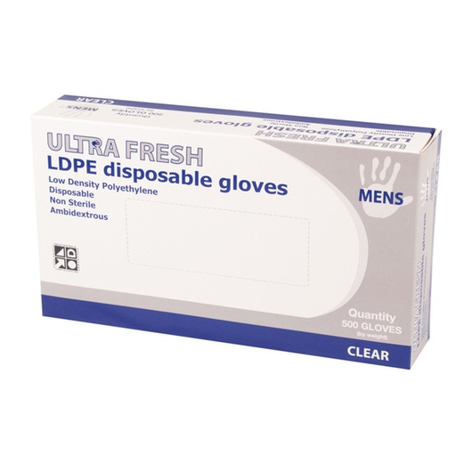 [1241] Ultra Fresh LDPE Disposable Gloves (Ladies) Box of 500