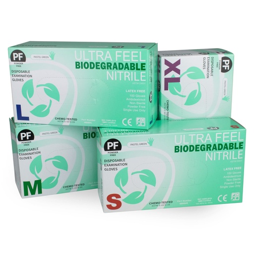 [1246] Ultra Feel Biodegradable Nitrile Gloves (100pcs)