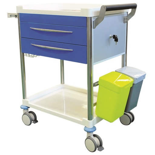 [1258] Treatment Trolley Two Drawer