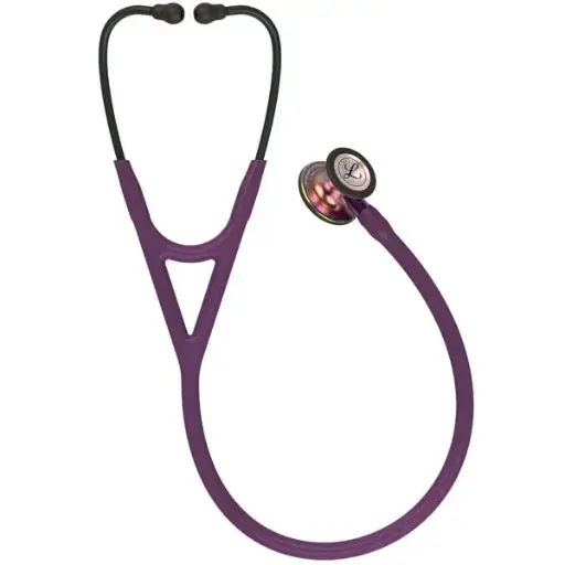 [SKU-SMS-1039] 3M Littmann 3M6205 Cardiology IV Stethoscope - Special Edition Rainbow Chestpiece; Plum Tube; Violet Stem; Black Headset