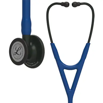 [SKU-SMS-1040] 3M Littmann 6168 Cardiology IV Stethoscope - Special Edition Black Chestpiece; Navy Blue Tube; Black Stem And Headset