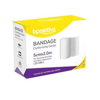[SMS-BP011105BA] Bpositive Bandage Conforming Gauze 5cm X 2m (BP011105BA)