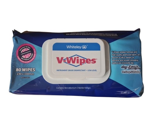 [1317] V-Wipes Hospital Grade Disinfectant Wipes 80pk