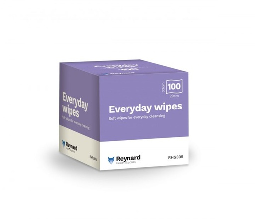 [1320] RHS305 Reynard Everyday Soft Patient Wipes Box of 100 (33x29cm)