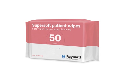 [1325] RHS301 Reynard Super Soft Patient Wipes 50 Pack (33x29cm)