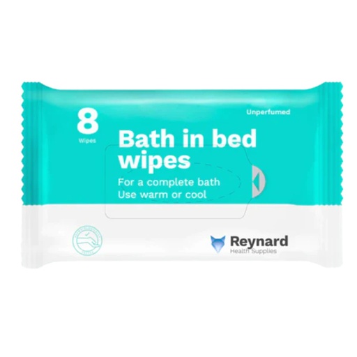 [1326] RHS117 Reynard Everyday Bath In Bed Wipes 8 Pack (30x20cm)