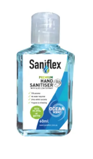 [SMS-SX60S] Saniflex Hand Sanitiser Ocean Scent 60mL