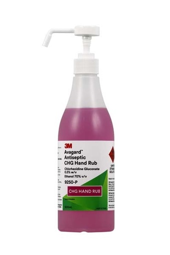 [1363] 3M™ Avagard™ Antiseptic CHG Hand Rub 9250P - 500 mL