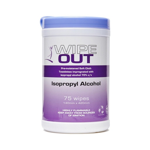 [1366] Wipe Out Isopropyl Alcohol 75 Wipes