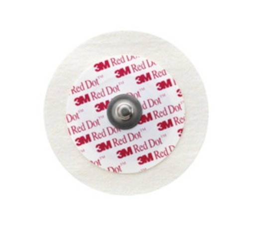[1000] 3M 2238 ECG Electrode Red Dot Soft Cloth 6cm Diameter (50pcs)