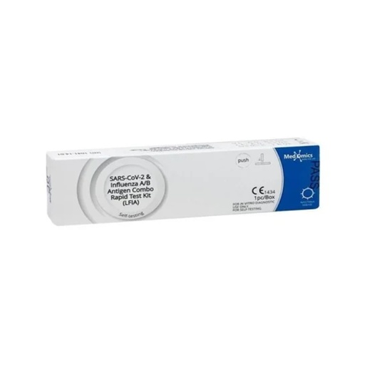 [1041-14-01] Medomics SARS-CoV-2 & Influenza A/B Antigen Combo Test - Single test