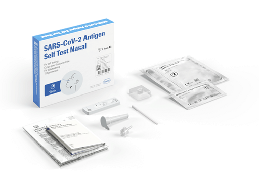 [1053] Roche Covid-19 Rapid Antigen Self Test Nasal Swab - 5 Test Pack