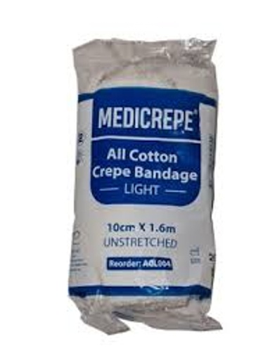 [BF0001M] Medicrepe Cotton Crepe Bandage 10cm (12pk)