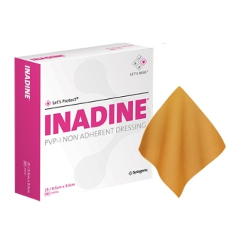[JJP01512] INADINE PVP-I Non-Adherent Dressing 9.5 X 9.5cm BOX/ 25