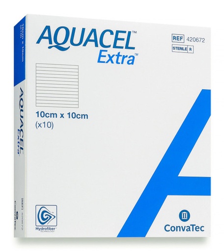 [CON420672] Aquacel Extra Dressing 10 X 10cm BOX/ 10
